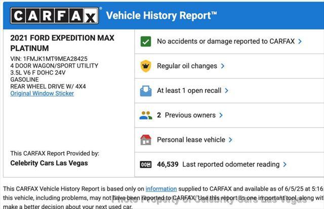 used 2021 Ford Expedition Max car, priced at $49,999