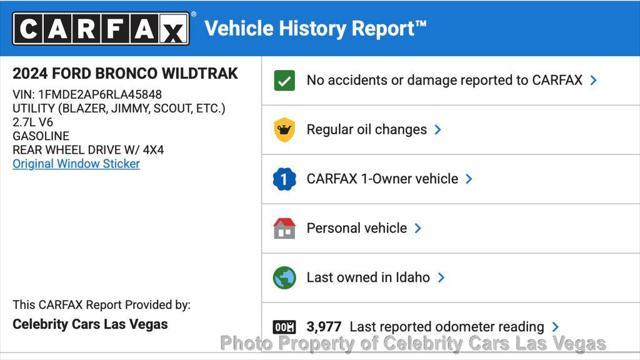 used 2024 Ford Bronco car, priced at $59,575