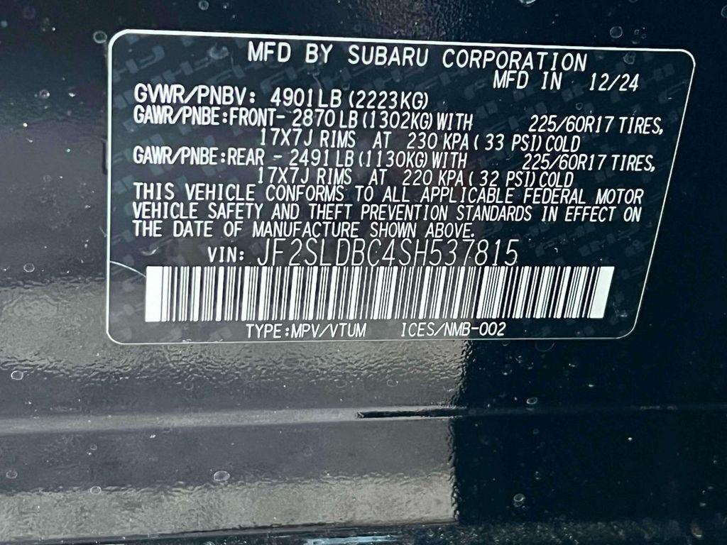 new 2025 Subaru Forester car, priced at $34,166