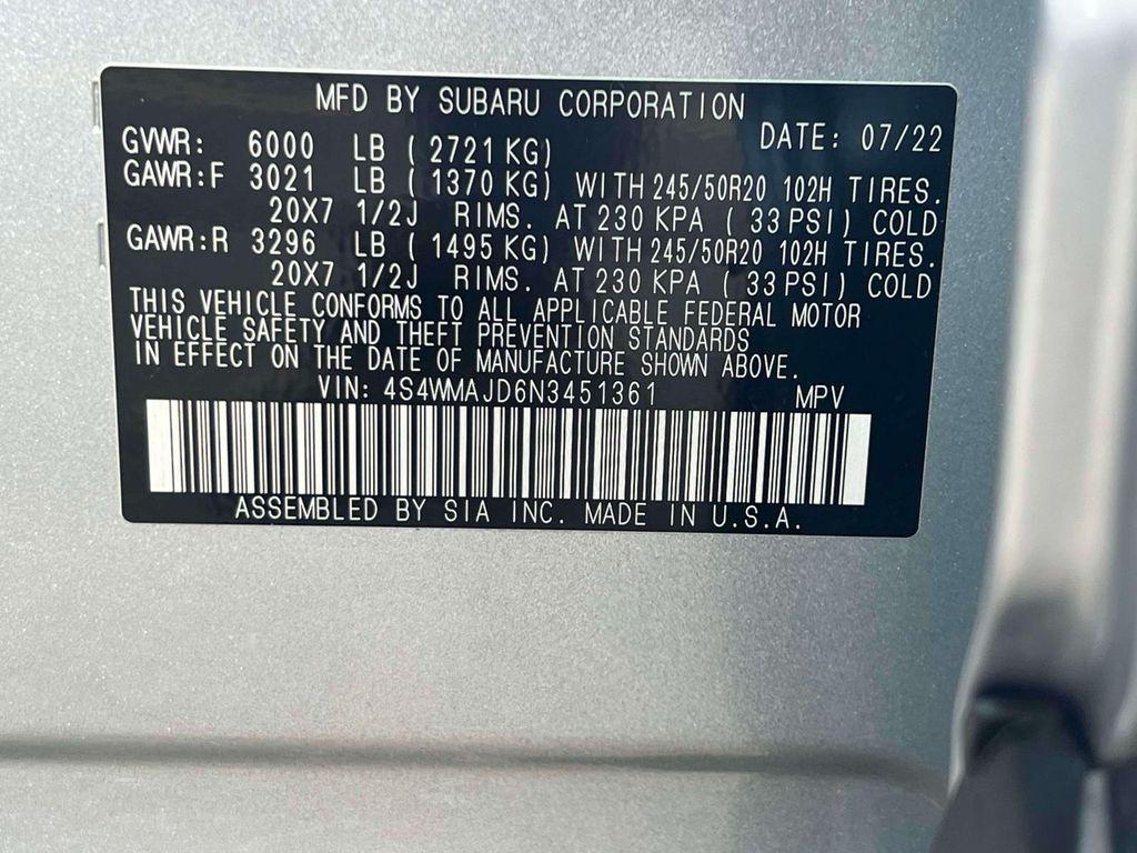 used 2022 Subaru Ascent car, priced at $32,995