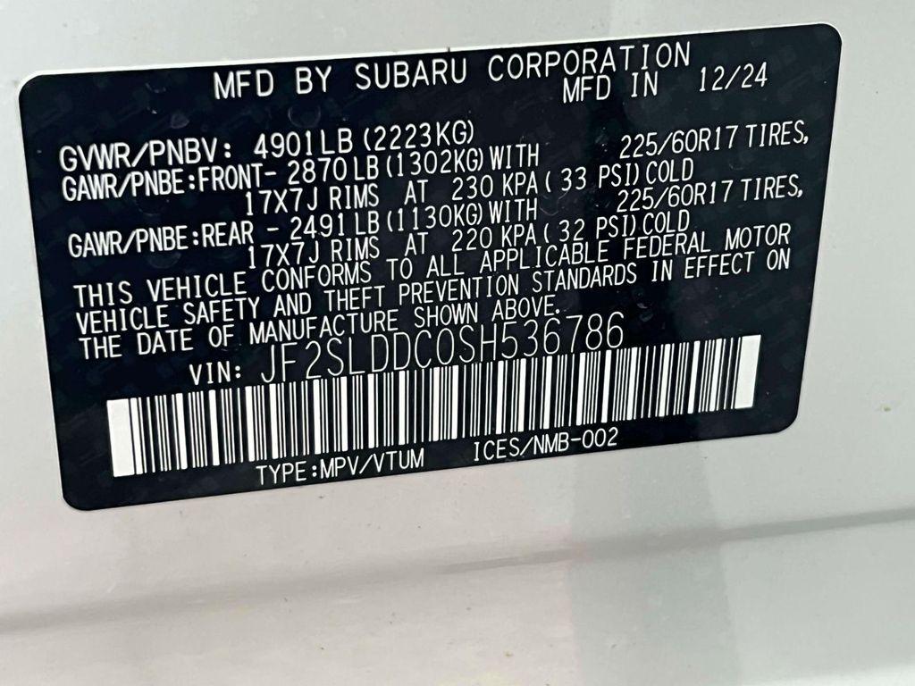 new 2025 Subaru Forester car, priced at $35,366