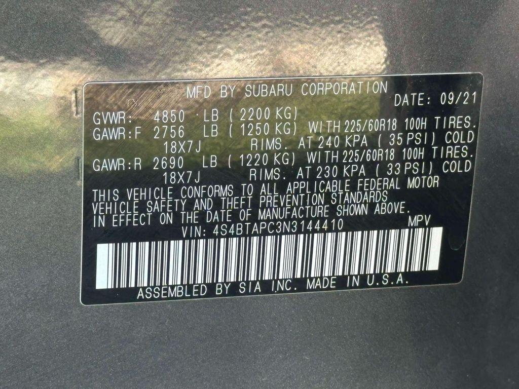 used 2022 Subaru Outback car, priced at $21,500