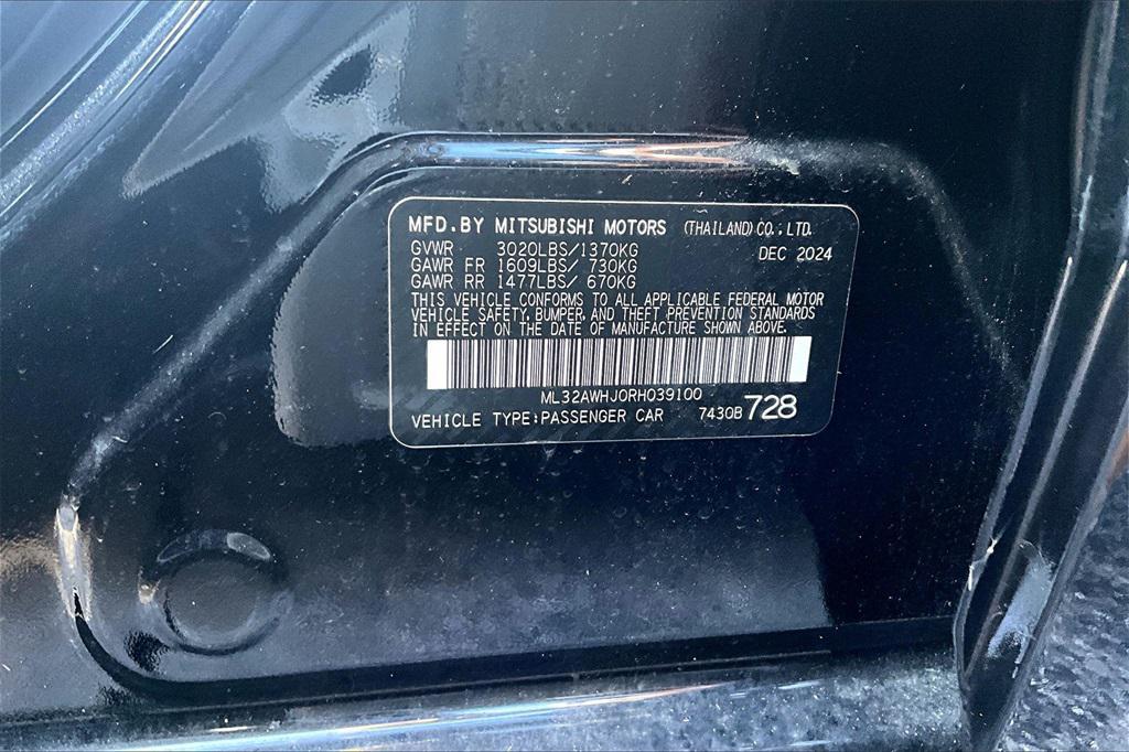 new 2024 Mitsubishi Mirage car, priced at $14,025