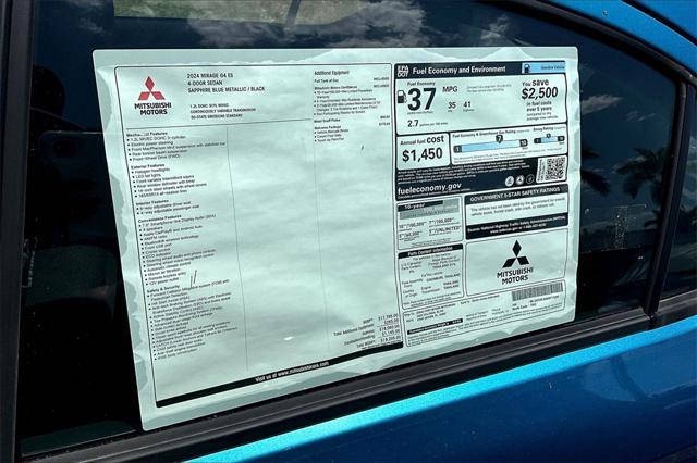 new 2024 Mitsubishi Mirage G4 car, priced at $15,205