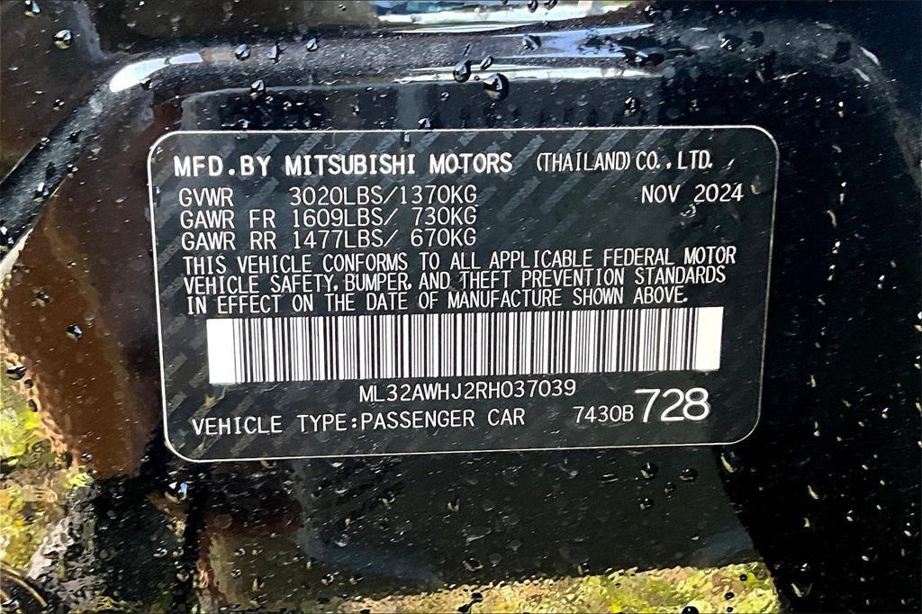 new 2024 Mitsubishi Mirage car, priced at $14,025