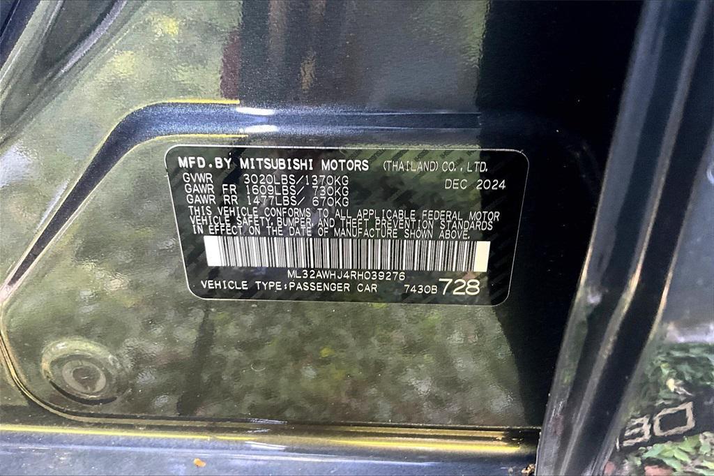 new 2024 Mitsubishi Mirage car, priced at $14,175