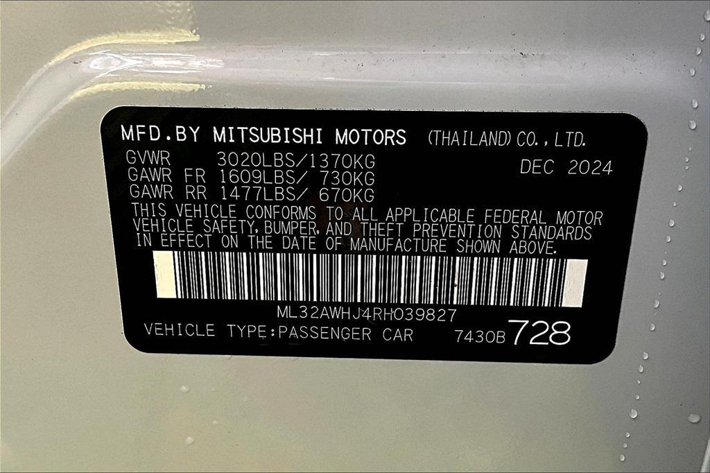 new 2024 Mitsubishi Mirage car, priced at $14,570