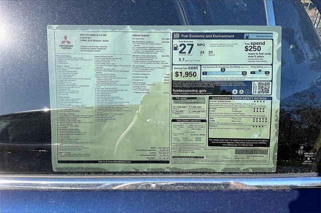 new 2025 Mitsubishi Outlander car, priced at $35,280