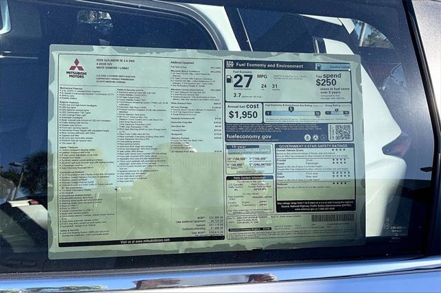 new 2025 Mitsubishi Outlander car, priced at $36,110