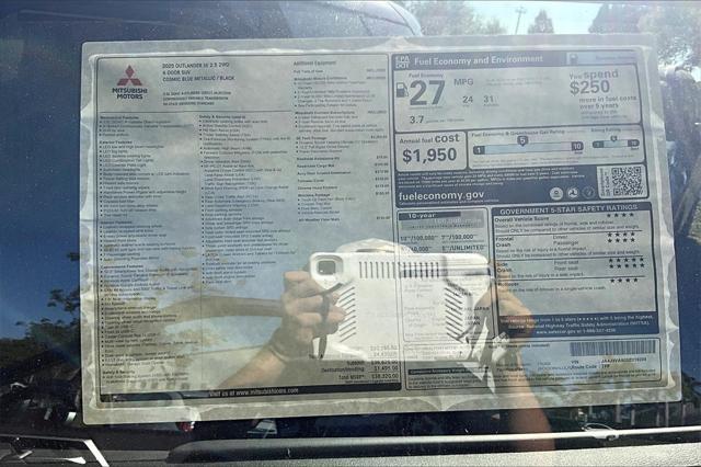 new 2025 Mitsubishi Outlander car, priced at $35,820