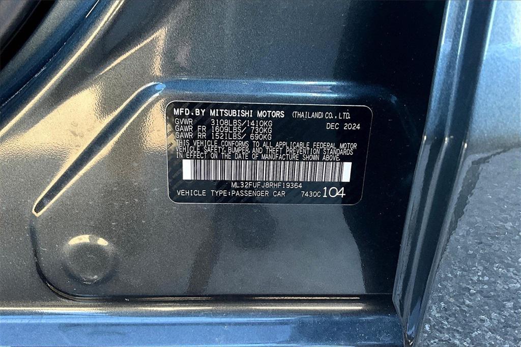 new 2024 Mitsubishi Mirage G4 car, priced at $15,665