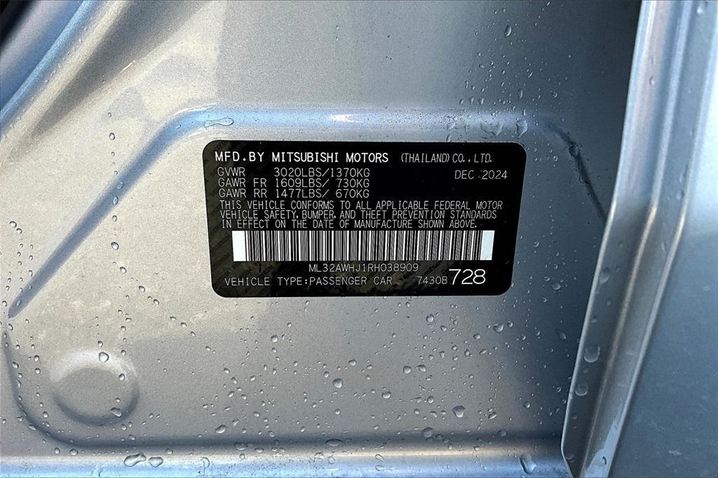 new 2024 Mitsubishi Mirage car, priced at $14,175