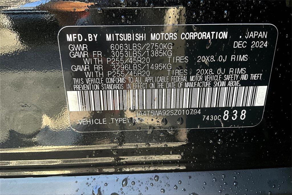 new 2025 Mitsubishi Outlander PHEV car, priced at $50,015