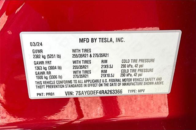 used 2024 Tesla Model Y car, priced at $37,725