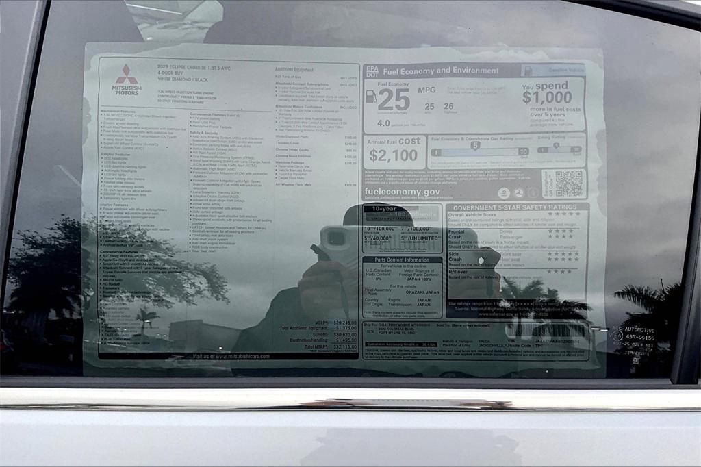 new 2025 Mitsubishi Eclipse Cross car, priced at $26,615