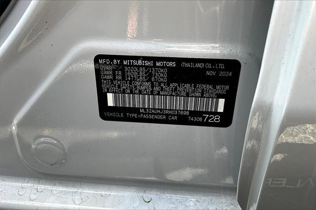 new 2024 Mitsubishi Mirage car, priced at $14,745