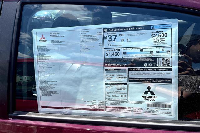 new 2024 Mitsubishi Mirage G4 car, priced at $15,290