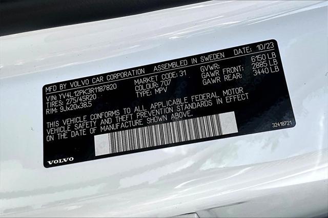 used 2024 Volvo XC90 car, priced at $47,065