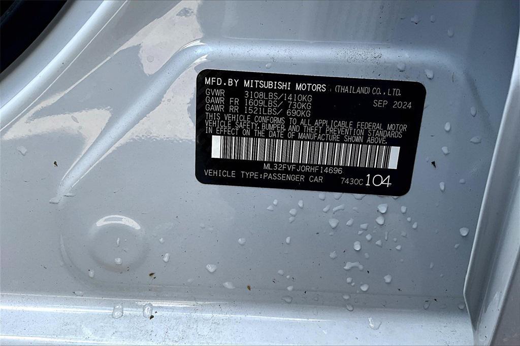 new 2024 Mitsubishi Mirage G4 car, priced at $16,665
