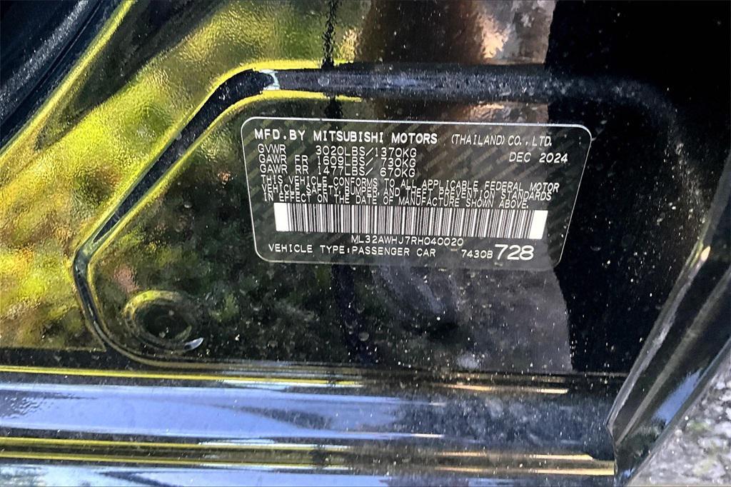 new 2024 Mitsubishi Mirage car, priced at $14,025