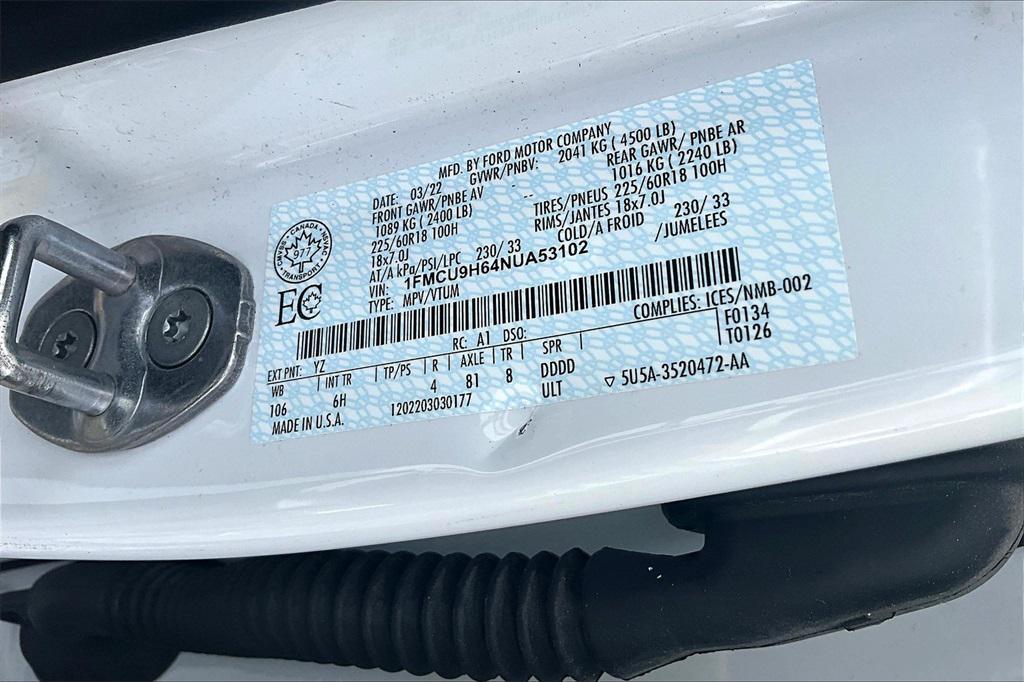 used 2022 Ford Escape car, priced at $18,950
