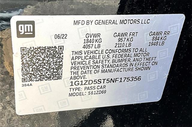 used 2022 Chevrolet Malibu car, priced at $18,412