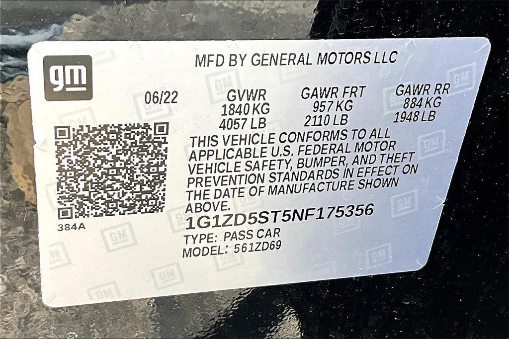 used 2022 Chevrolet Malibu car, priced at $15,708