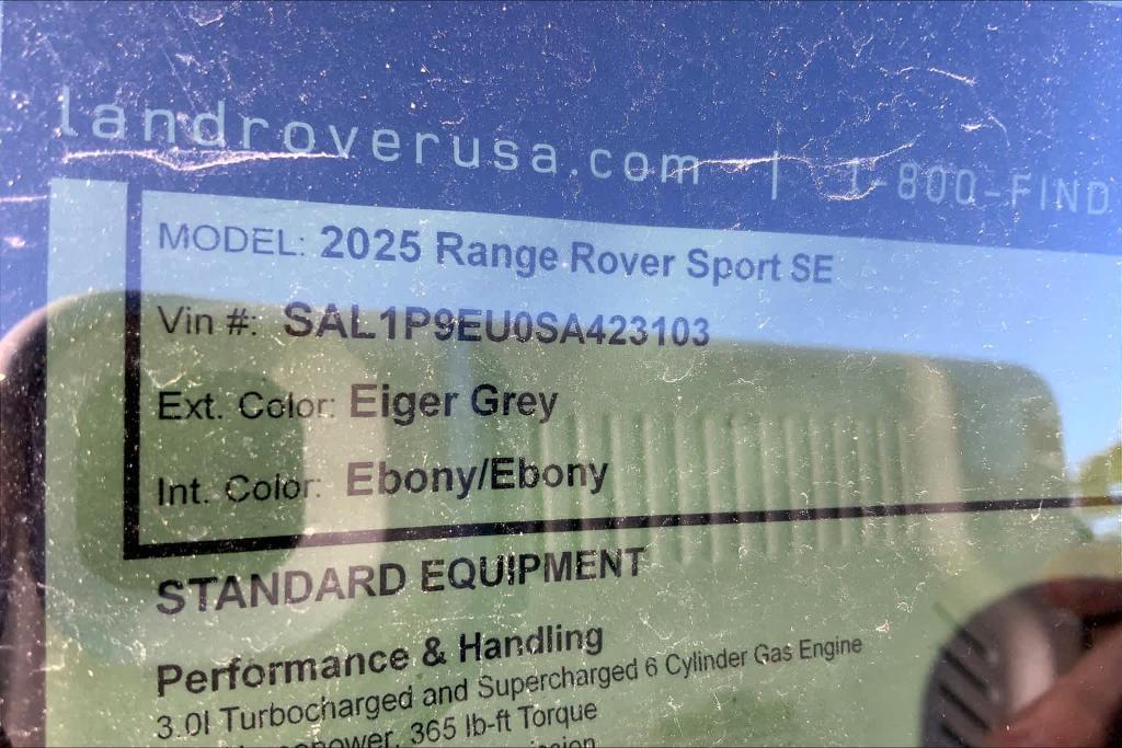 new 2025 Land Rover Range Rover Sport car, priced at $91,735