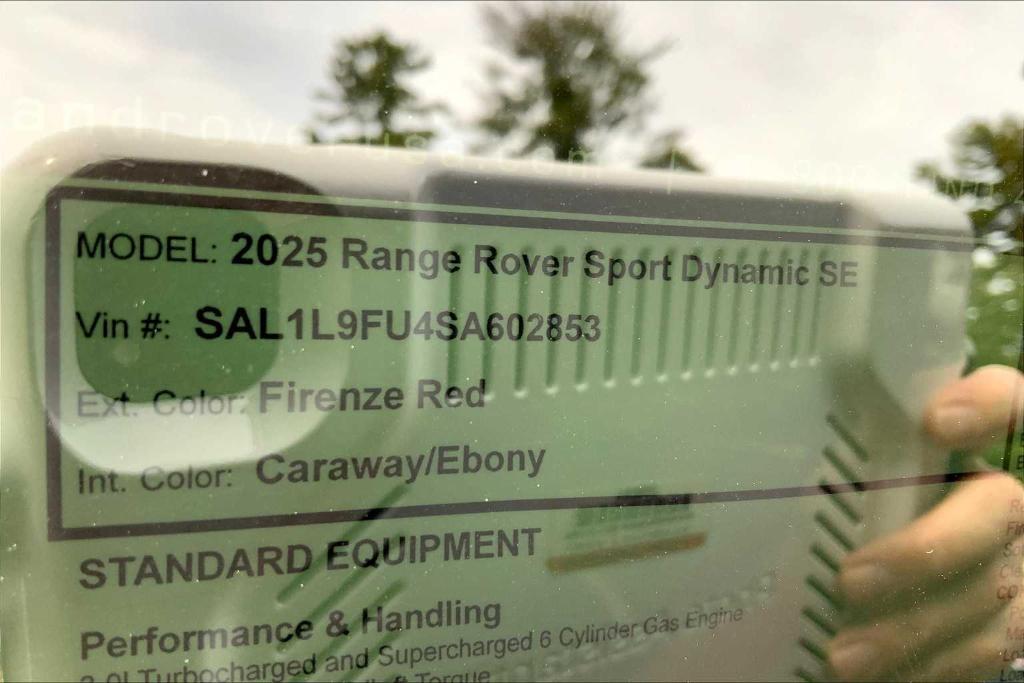 new 2025 Land Rover Range Rover Sport car, priced at $106,365