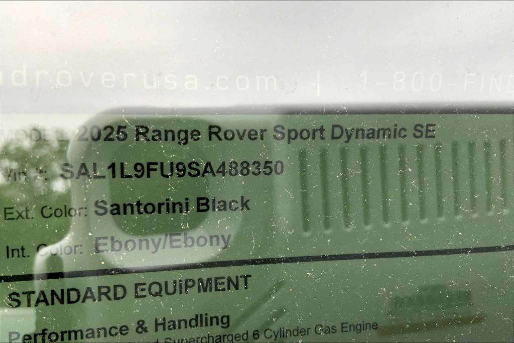 new 2025 Land Rover Range Rover Sport car, priced at $103,335