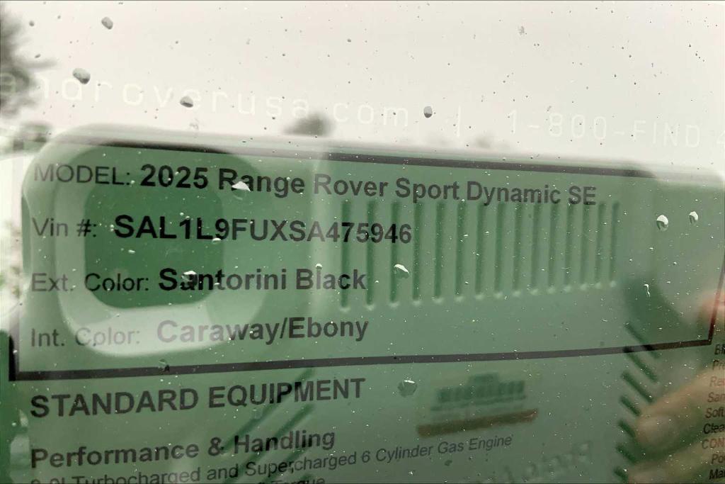 new 2025 Land Rover Range Rover Sport car, priced at $104,940