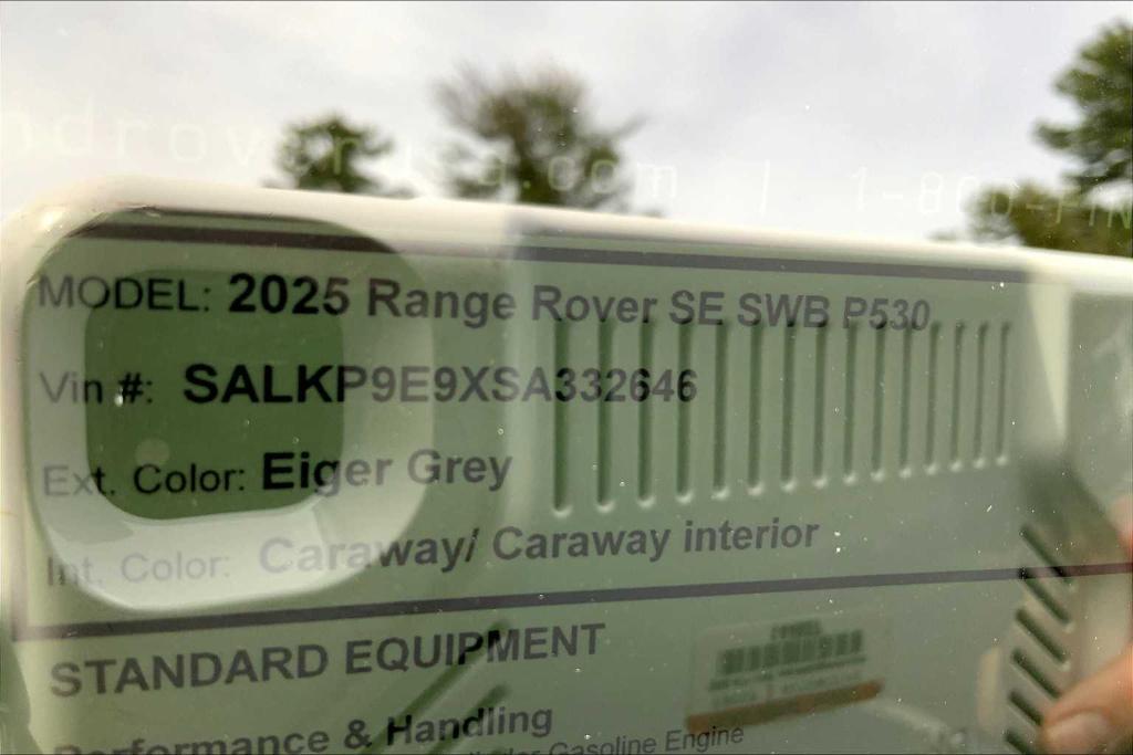 new 2025 Land Rover Range Rover car, priced at $146,280