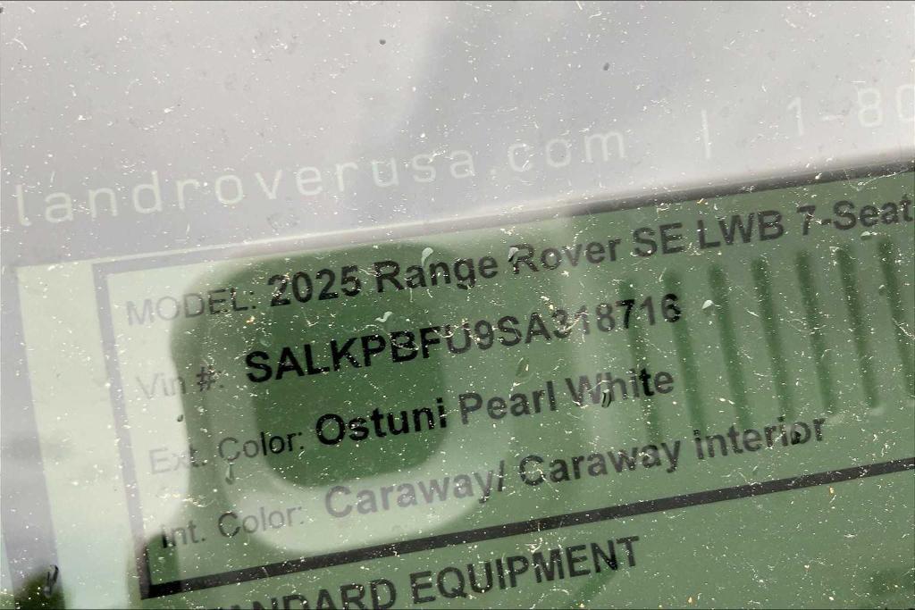 new 2025 Land Rover Range Rover car, priced at $131,545
