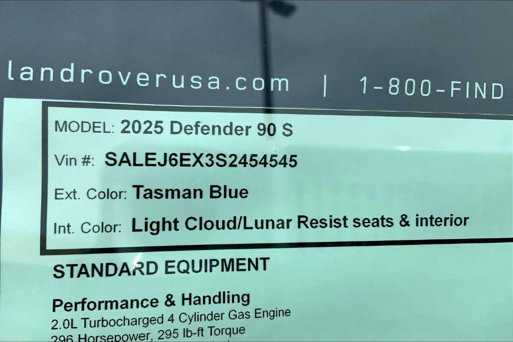 new 2025 Land Rover Defender car, priced at $71,070