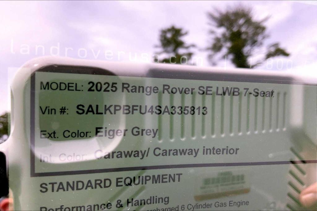 new 2025 Land Rover Range Rover car, priced at $127,940