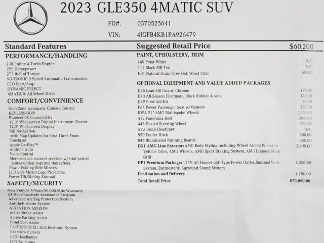 used 2023 Mercedes-Benz GLE 350 car, priced at $50,991