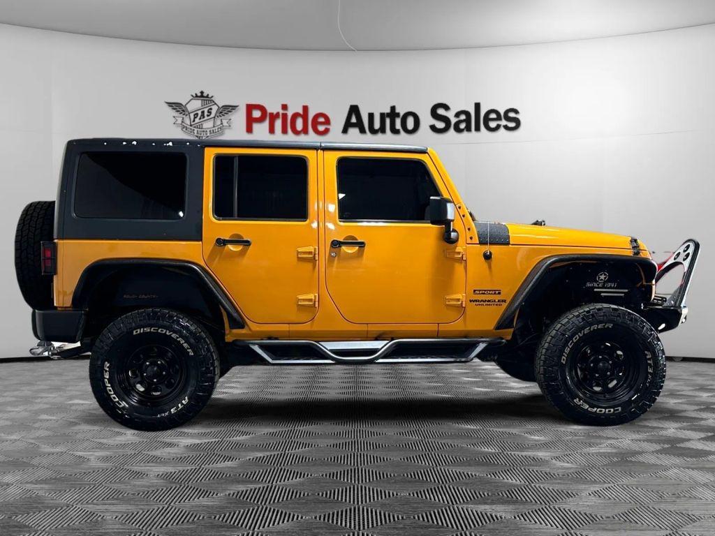 used 2013 Jeep Wrangler Unlimited car, priced at $14,472