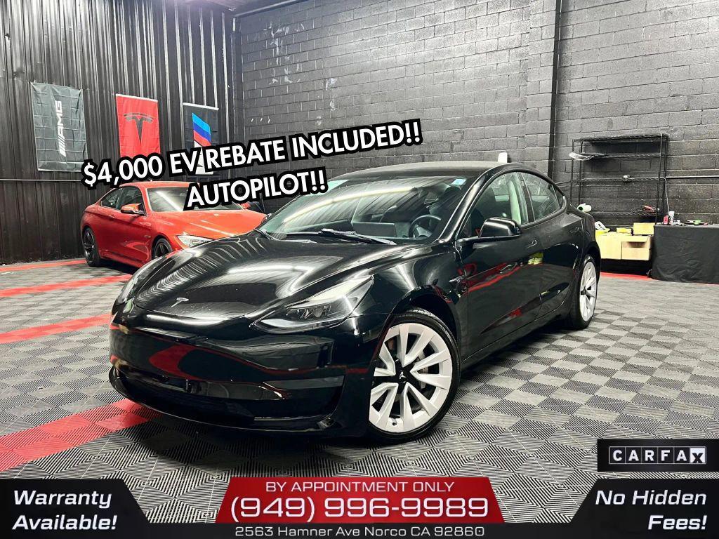 used 2022 Tesla Model 3 car, priced at $13,950