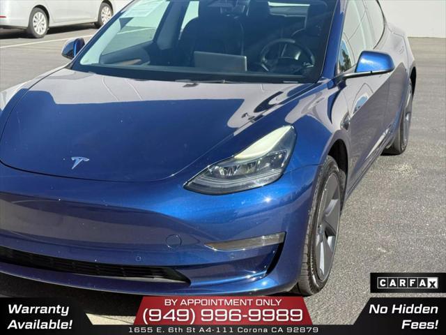 used 2022 Tesla Model 3 car, priced at $17,950