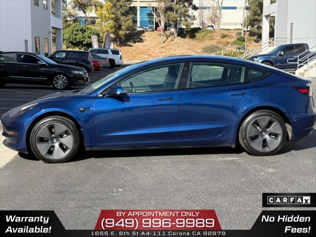 used 2022 Tesla Model 3 car, priced at $17,950