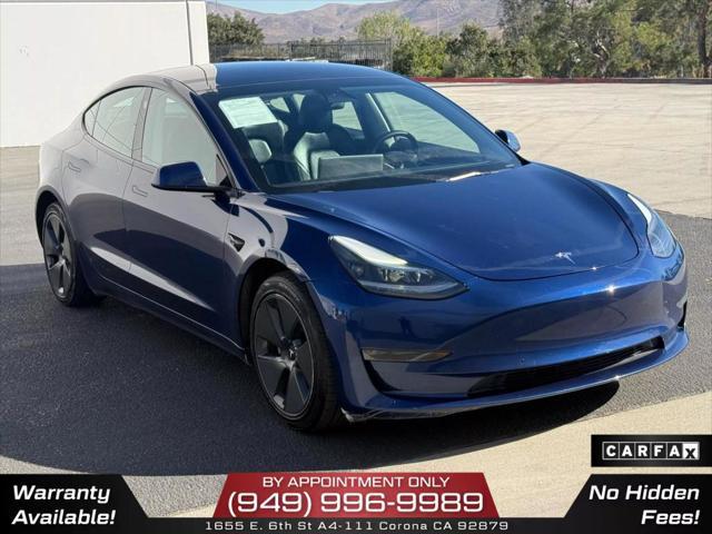 used 2022 Tesla Model 3 car, priced at $17,950