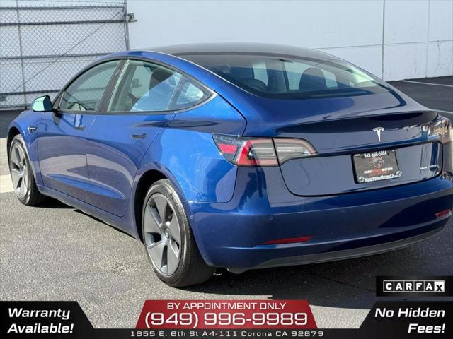 used 2022 Tesla Model 3 car, priced at $17,950