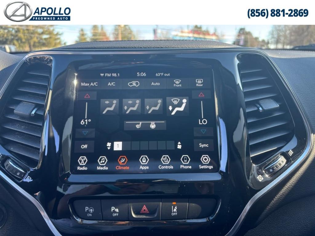 used 2021 Jeep Cherokee car, priced at $24,299
