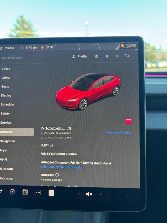 used 2024 Tesla Model 3 car, priced at $36,470