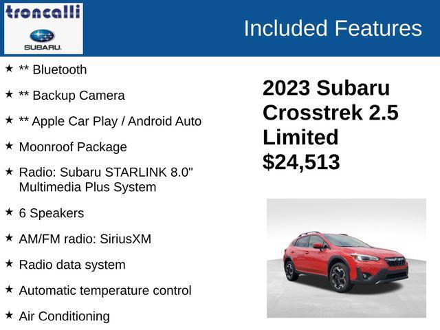 used 2023 Subaru Crosstrek car, priced at $24,513