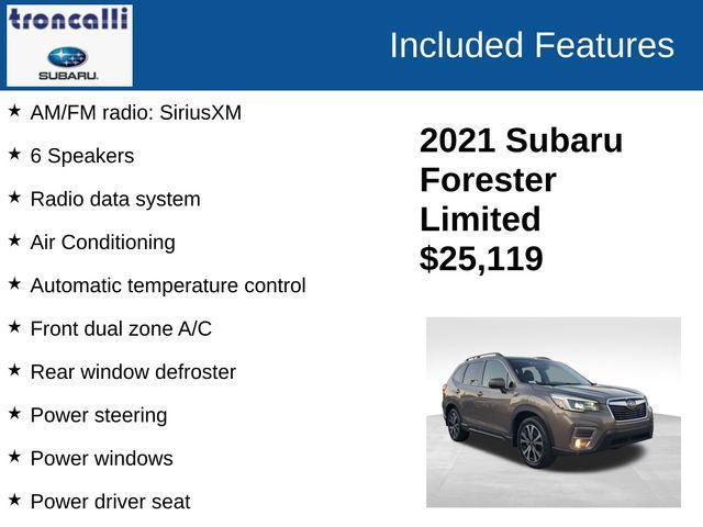 used 2021 Subaru Forester car, priced at $25,119