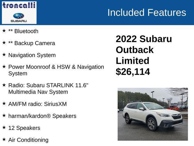 used 2022 Subaru Outback car, priced at $26,114