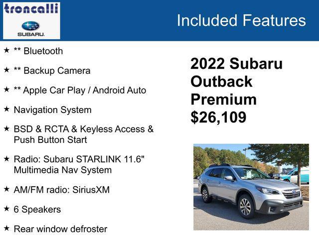 used 2022 Subaru Outback car, priced at $26,109