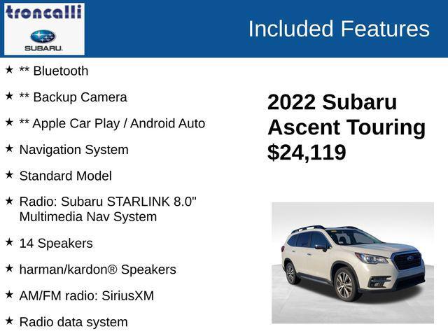 used 2022 Subaru Ascent car, priced at $24,119