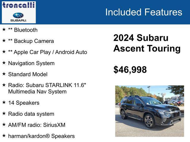 used 2024 Subaru Ascent car, priced at $46,998